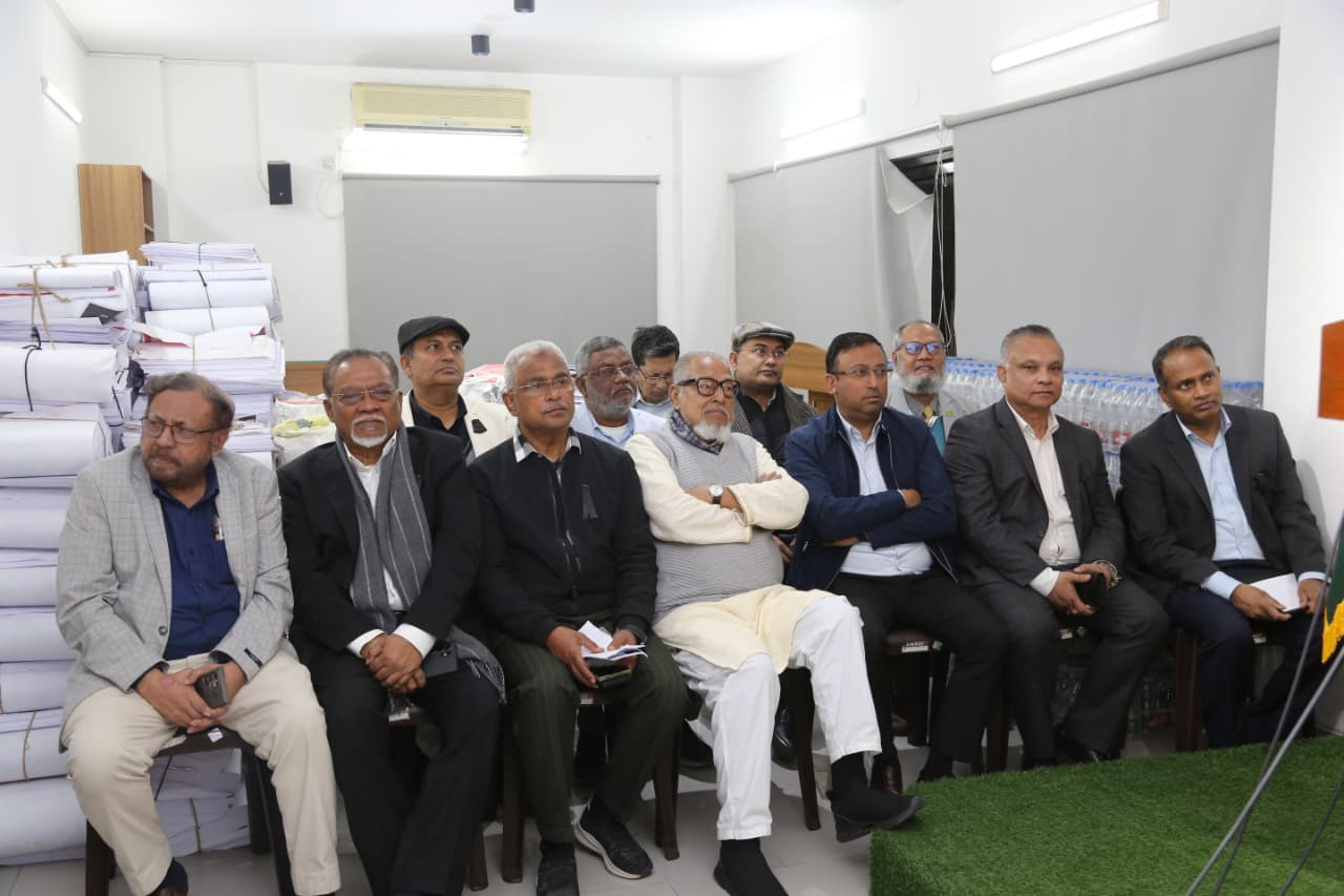 গুলশানে বিএনপির নেতৃবৃন্দ।