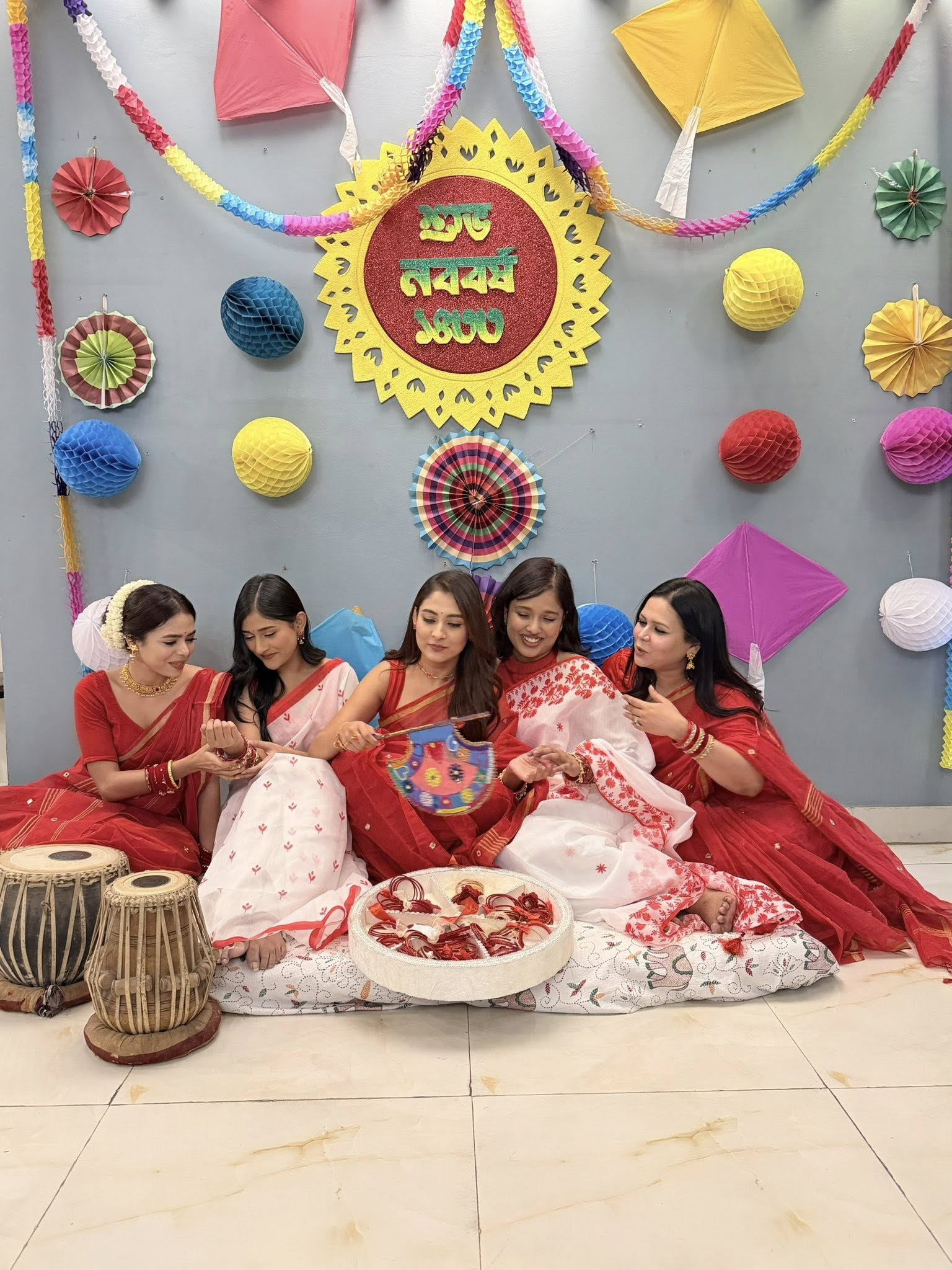 বৈশাখের আগমনী আয়োজনে মেহজাবীন চৌধুরী।