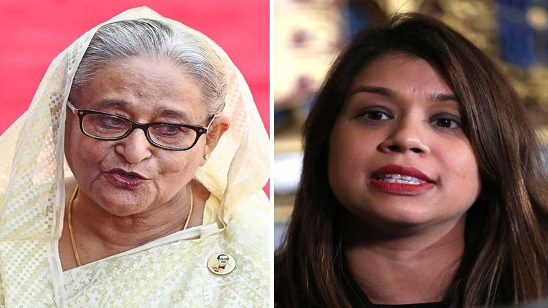 হাসিনাকে নিয়ে প্রশ্ন করায় অন্তঃসত্ত্বা সাংবাদিককে হুমকি