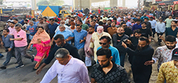 গ্রেনেড হামলা মামলায় তারেক রহমান খালাস পাওয়ায় তেজগাঁওয়ে বিএনপির আনন্দ মিছিল