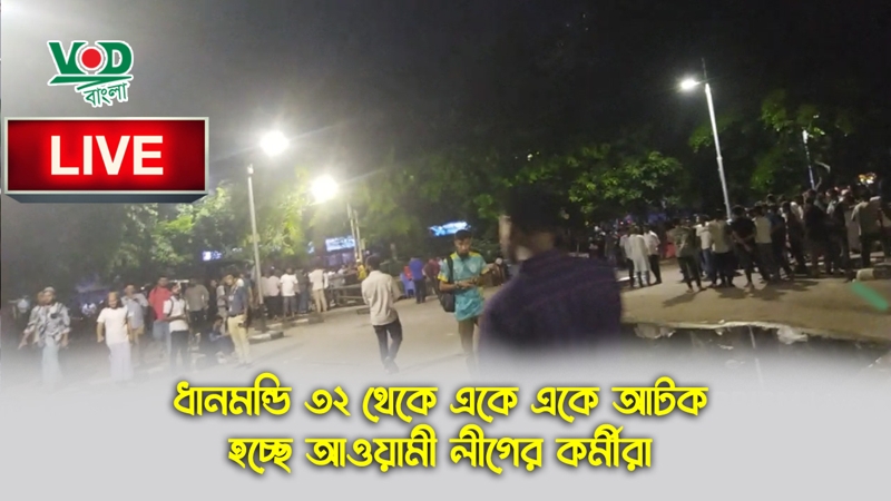 ধানমন্ডি ৩২ থেকে একে একে আটক হচ্ছে আওয়ামী লীগের কর্মীরা