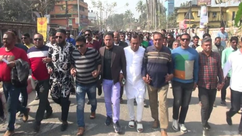 নাটোরে বিএনপি নেতাদের বিক্ষোভ