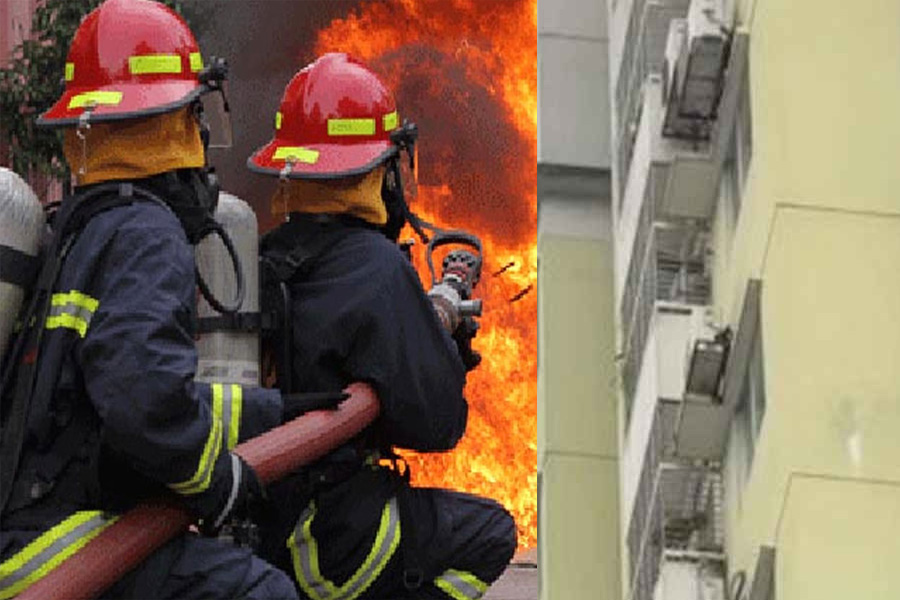 মোহাম্মদপুরে ৬ তলা ভবনে অগ্নিকাণ্ড