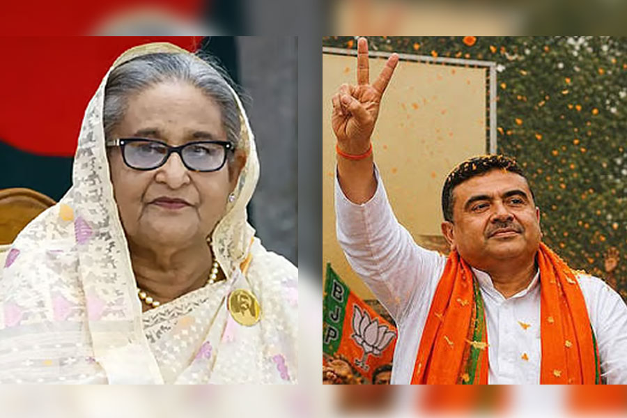 শুভেন্দুকে শুভেচ্ছা জানালেন হাসিনা