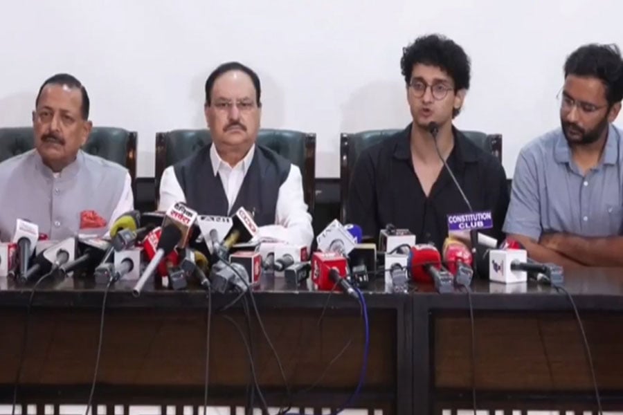 সিজেপি ও কেন্দ্রের যৌথ সংবাদ সম্মেলন। ছবি: সংগৃহীত