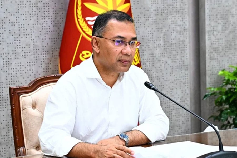 প্রধানমন্ত্রী তারেক রহমান সচিবালয়ে মন্ত্রিপরিষদ বিভাগে তাঁর কার্যালয়ে ন্যাশনাল এডিটরস কাউন্সিলের নেতাদের সঙ্গে বৈঠক করেন। ছবি: পিএমও