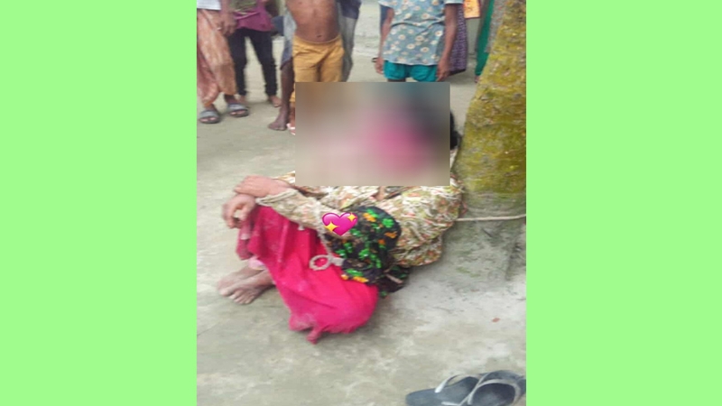 গাইবান্ধায় গৃহবধূকে গাছে বেঁধে পাশবিক নির্যাতন