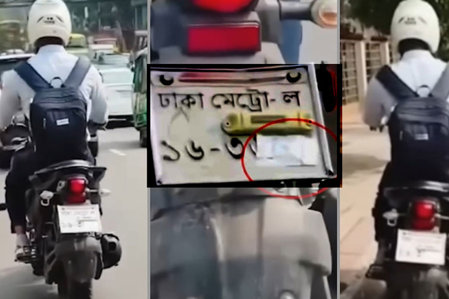 নম্বরপ্লেট ঢেকে এআই ক্যামেরাকে ফাঁকি, বাইক চালকের কারাদণ্ড