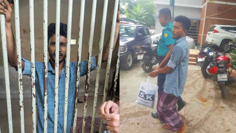 ৩২ নম্বরে ফুল দিতে যাওয়া সেই রিকশাচালক কারাগারে