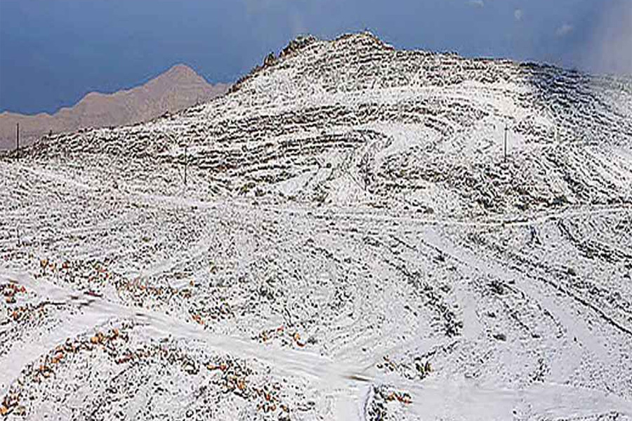 জাবেল জাইসে তাপমাত্রা নামে ০.২ ডিগ্রি সেলসিয়াসে