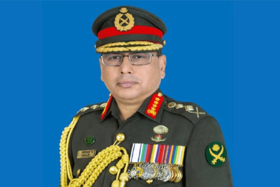 সেনাবাহিনী প্রধান জেনারেল ওয়াকার-উজ-জামান। ছবি: ভিওডি বাংলা