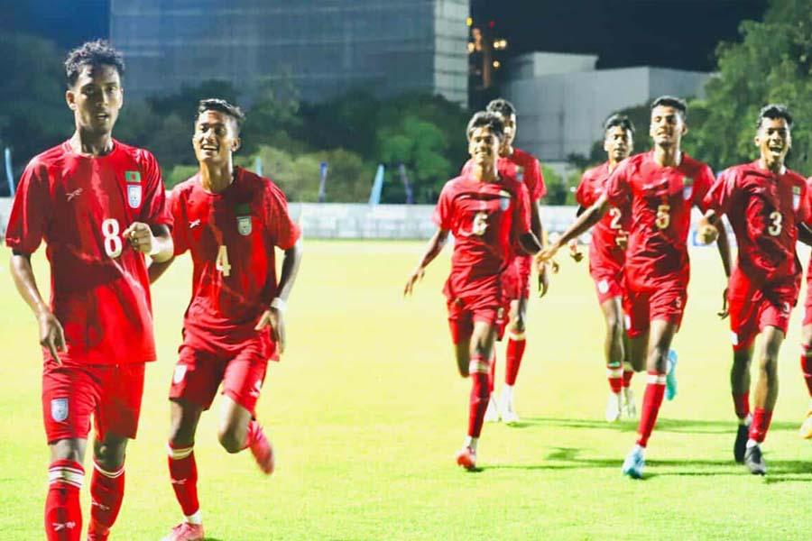 সাফ অনূর্ধ্ব–১৭: রিফাতের হ্যাটট্রিকে সেমিফাইনালে বাংলাদেশ