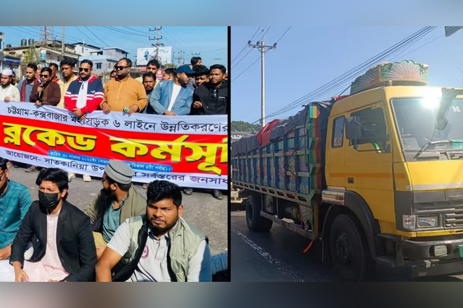 বছরের প্রথম দিনে মহাসড়কে অবরোধের ভোগান্তি