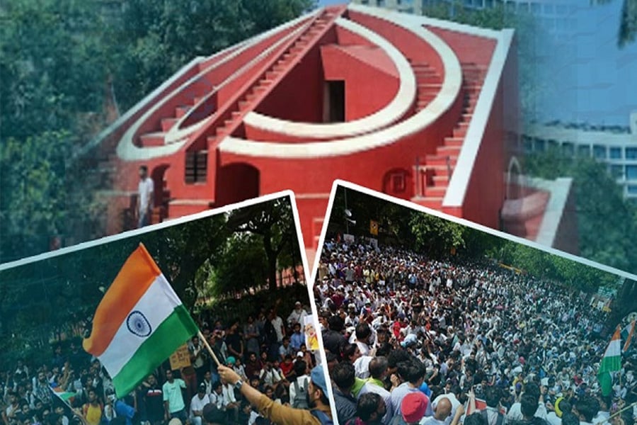 দিল্লির যন্তর মন্তরে চলমান আন্দোলনে অংশ নিয়েছেন বিভিন্ন সংগঠনের কর্মী-সমর্থক। ছবি: সংগৃহীত