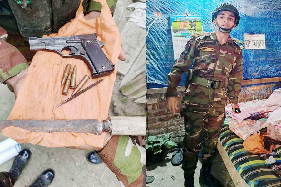 ফেনীতে যুবদল নেতার গরুর খামার থেকে বিদেশি পিস্তল উদ্ধার