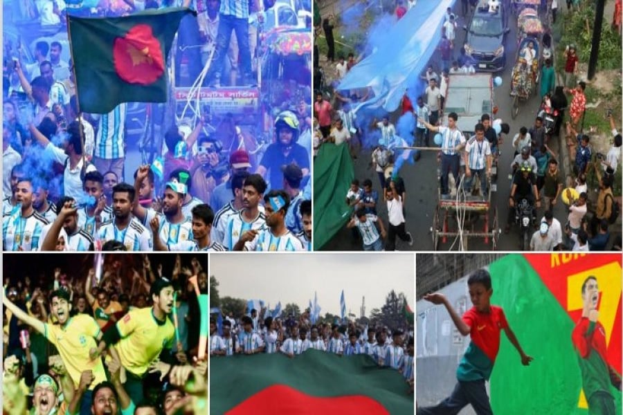 ফিফা ওয়ার্ল্ড কাপের অফিসিয়াল ফেসবুক পেজে স্থান পাওয়া বাংলাদেশি আর্জেন্টিনা সমর্থকদের উচ্ছ্বাসের দৃশ্য। ছবি: সংগৃহীত