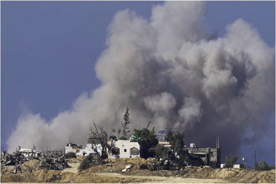 যুদ্ধবিরতি চুক্তি লঙ্ঘন করে দক্ষিণ গাজায় বিমান হামলা ইসরায়েলের