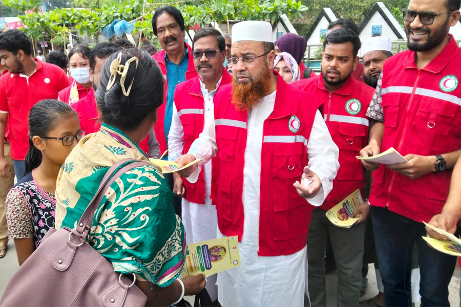 হাম-রুবেলা টিকাদান সচেতনতায় রেড ক্রিসেন্টের ক্যাম্পেইন অনুষ্ঠিত