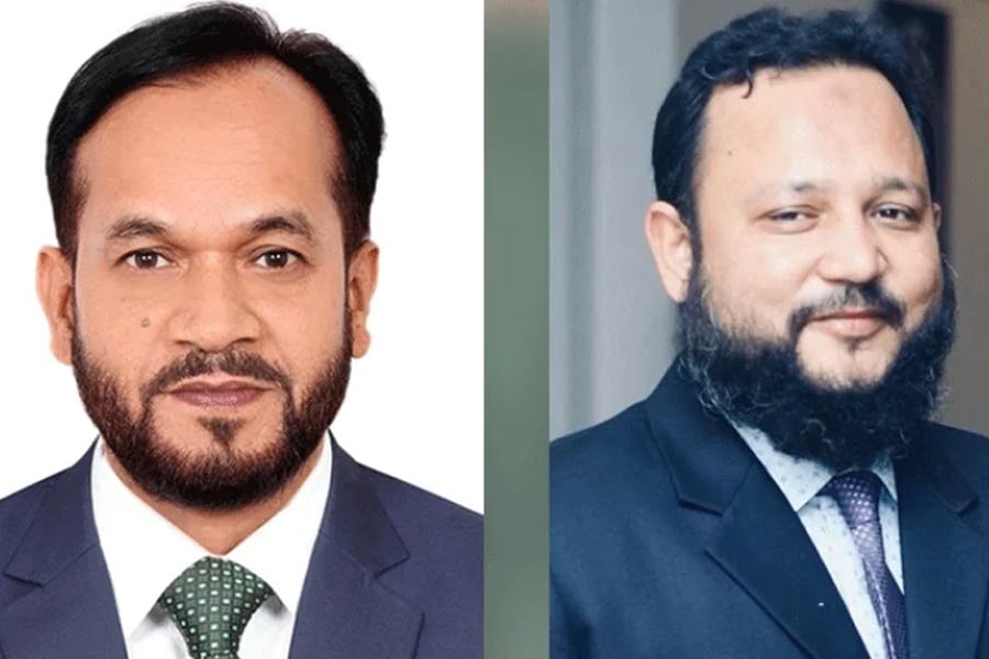 সভাপতি এনায়েত ও মহাসচিব নিক্সন। ছবি: ভিওডি বাংলা