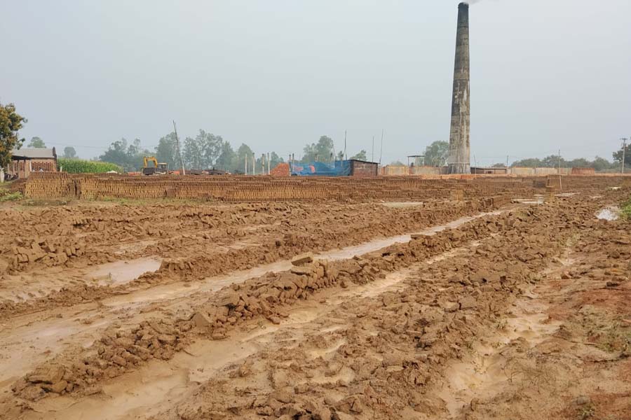 নবাবগঞ্জে হঠাৎ বৃষ্টিতে ঈটভাটায় ব্যাপক ক্ষতি