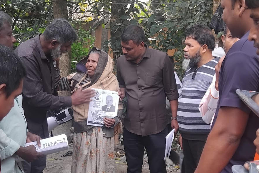 ভিপি জয়নাল আবেদীনের পক্ষে বালিগাঁও ইউনিয়নে গণসংযোগ