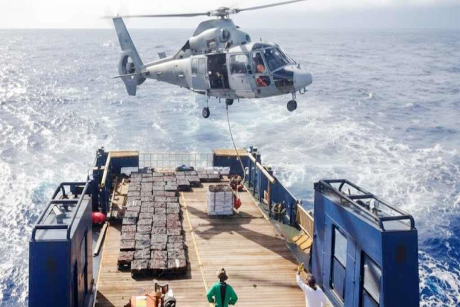 দক্ষিণ প্রশান্ত মহাসাগরে মাছ ধরার জাহাজ থেকে কোকেন জব্দ