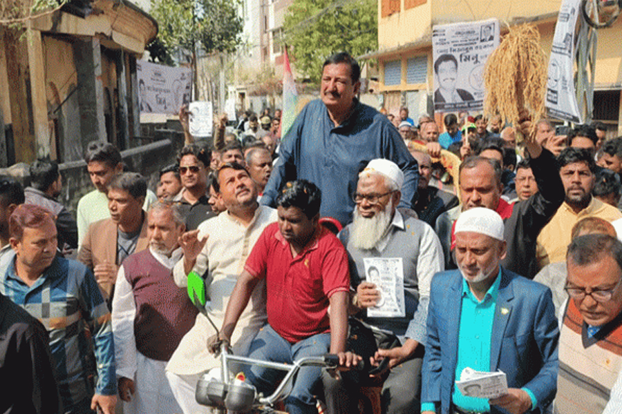 মিজানুর রহমান মিনুর প্রচারণায় নেতাকর্মীদের ঢল