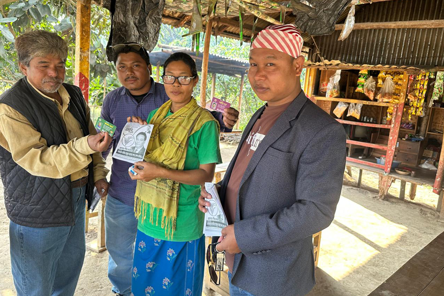 টাঙ্গাইল-১ আসনে ধানের শীষের পক্ষে মাঠে আদিবাসী নেতৃবৃন্দ