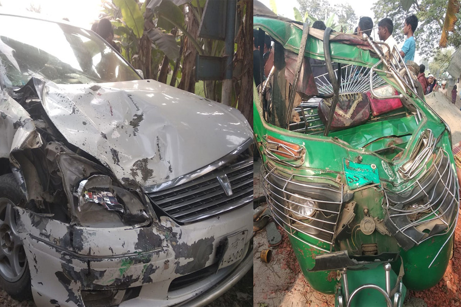 নেত্রকোণায় অটোরিকশা-ট্রাকের সংঘর্ষে প্রাণ গেল ২ জনের