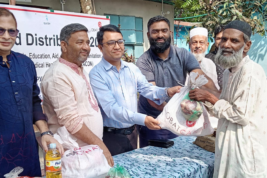 সৈয়দপুরে এক হাজার অসহায় পরিবারের মাঝে ঈদ খাদ্যসামগ্রী বিতরণ