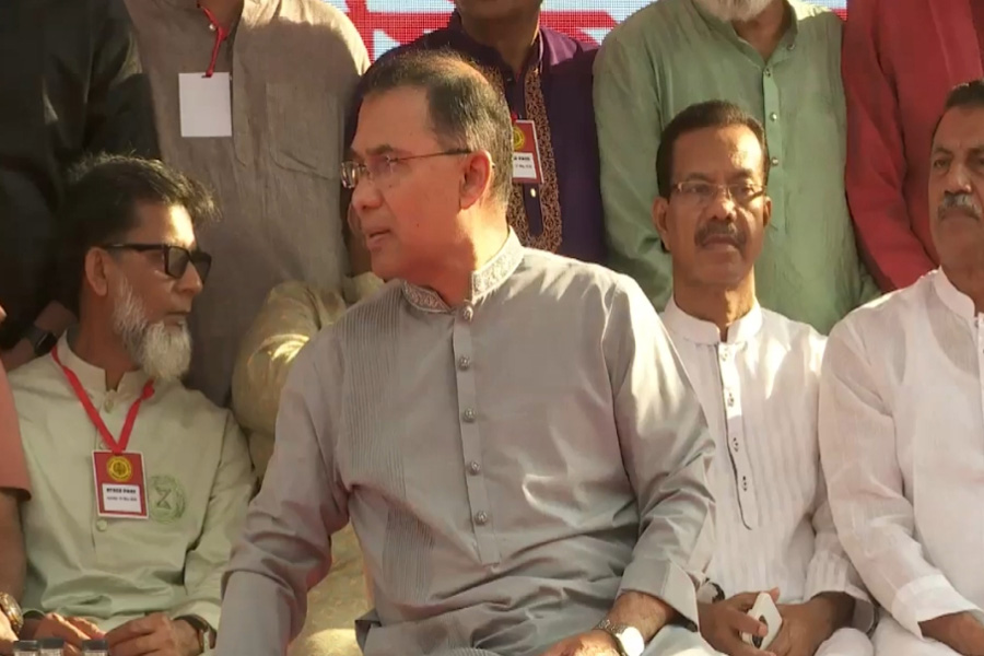 শ্রমিক সমাবেশে যোগ দিয়েছেন প্রধানমন্ত্রী তারেক রহমান
