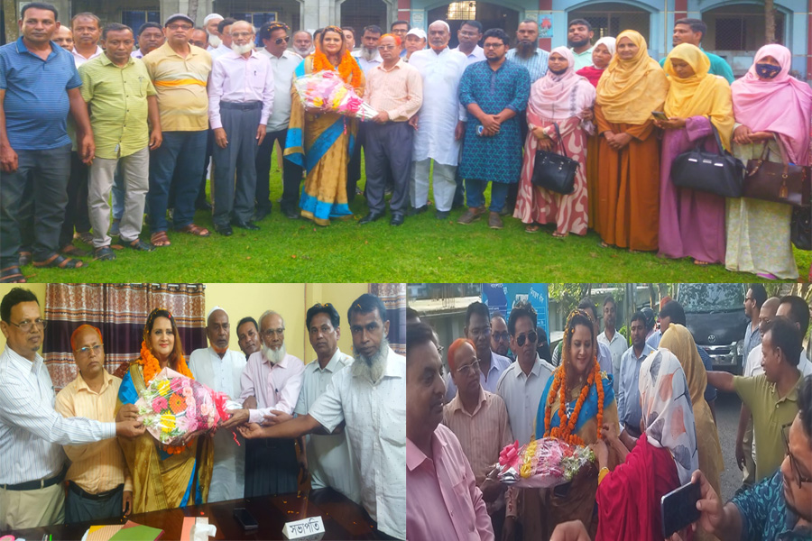 ভাঙ্গুড়া মহিলা ডিগ্রি কলেজে সংসদ সদস্য এডভোকেট রুমাকে সংবর্ধনা