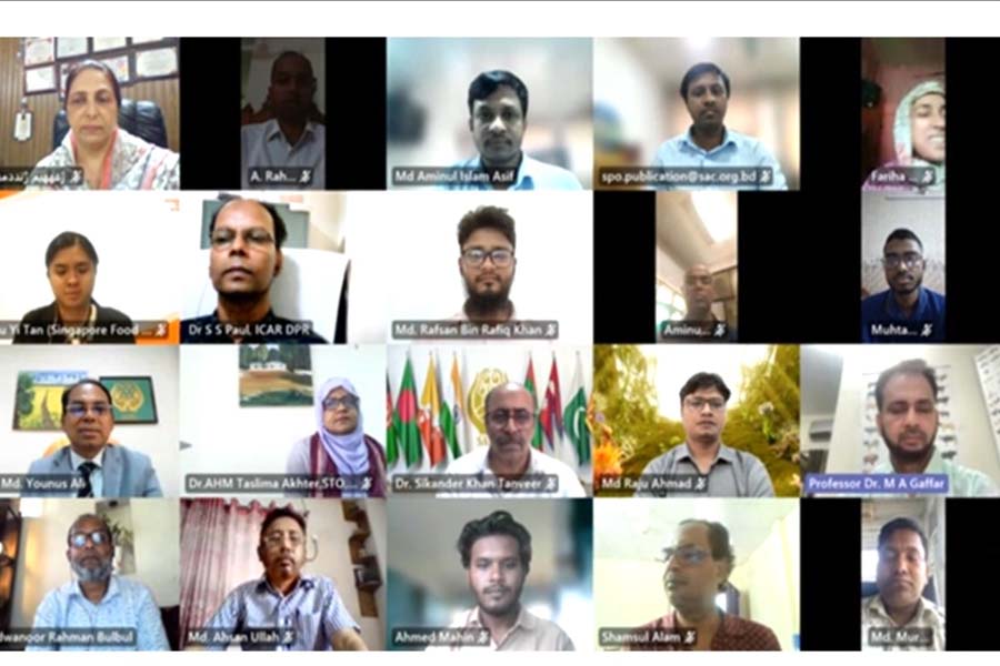 নিরাপদ পোলট্রি উৎপাদনের কৌশল নিয়ে সার্ক কৃষি কেন্দ্রের ওয়েবিনার