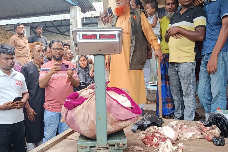 রাজারহাটে ১ মন পচা মহিষের মাংস জব্দ, মাটিচাপা দিয়ে বিনষ্ট