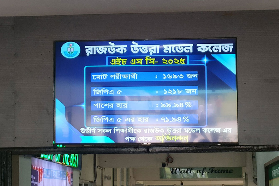 রাজউকে পাসের হার ৯৯.৯৪ শতাংশ, কমেছে জিপিএ-৫