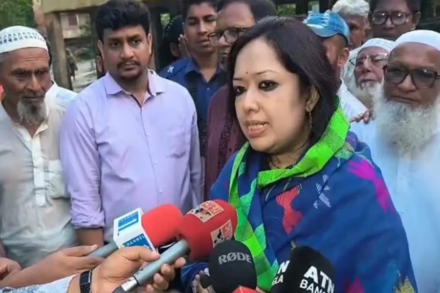 ব্রাহ্মণবাড়িয়া-২ আসনের স্বতন্ত্র সংসদ সদস্য ব্যারিস্টার রুমিন ফারহানা। ছবি: সংগৃহীত