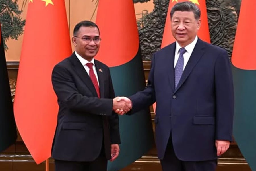 প্রধানমন্ত্রী তারেক রহমান-চীনের প্রেসিডেন্ট শি জিনপিং। ছবি: সংগৃহীত
