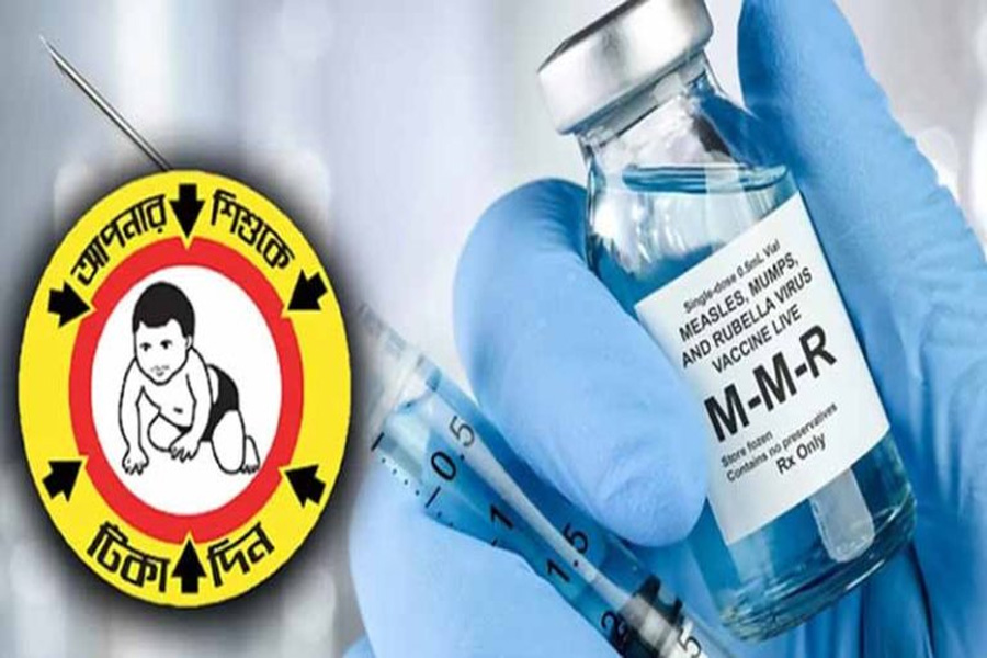 হাম প্রতিরোধে ৩ দিনে লক্ষাধিক শিশুকে টিকা প্রদান