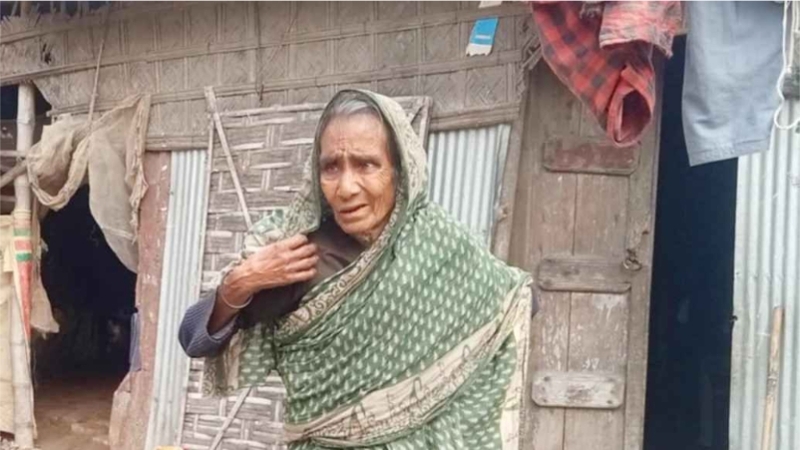 সাদুল্লাপুরে ৭০ বছরের ভিক্ষুক ছকিনার ভাতা হয়নি