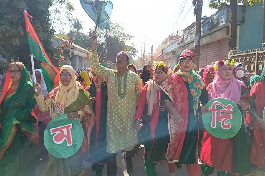 বিএনপি প্রার্থী নুরুল ইসলামের নেতৃত্বে বিজয়র‌্যালী
