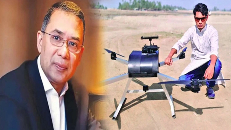 চট্টগ্রামে ‘ড্রোন নির্মাতা’ আশির উদ্দিনের পাশে তারেক রহমান