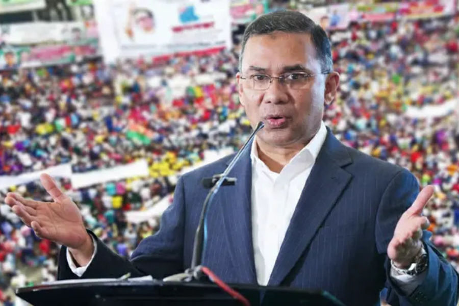 বিটিভিতে ভাষণ দেবেন তারেক রহমান