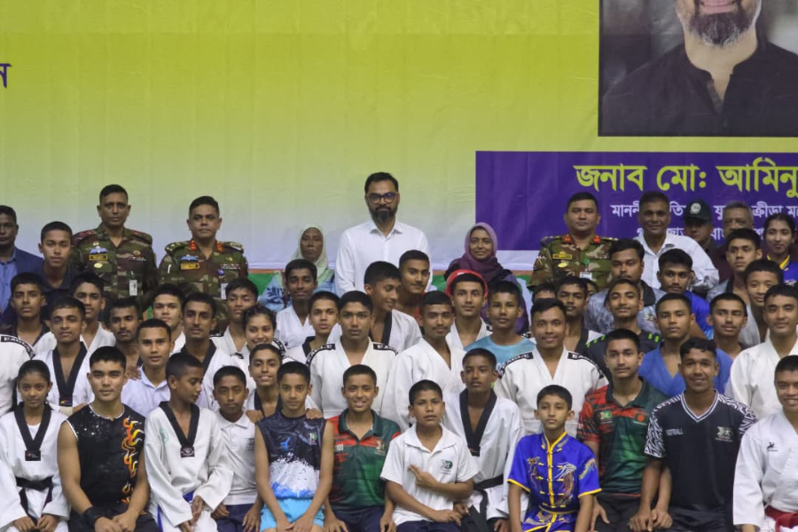 বিকেএসপিতে যুব ও ক্রীড়া প্রতিমন্ত্রী আমিনুল হকের প্রথম পরিদর্শন