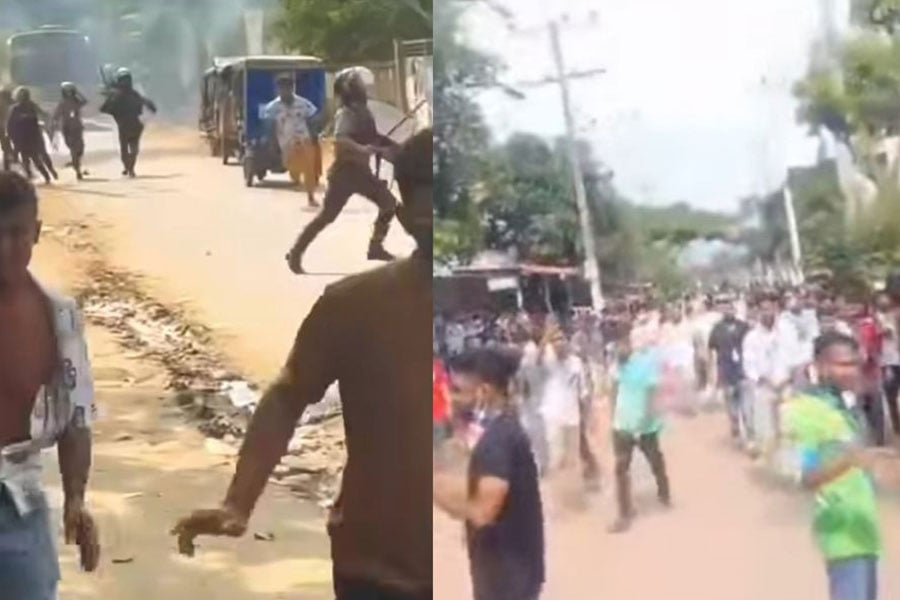 সড়ক অবরোধ করে বিক্ষোভ