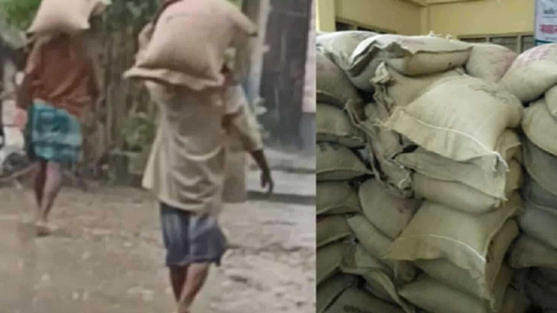 শার্শায় ছিনিয়ে নেওয়া ভিডব্লিউভি চাল উদ্ধার