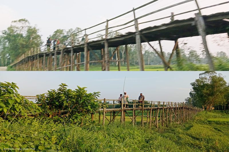 নাগরপুরে সেতুর অভাবে চরম দুর্ভোগে ৯ গ্রামের মানুষ