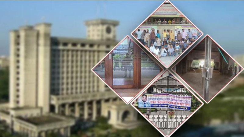 নগর ভবনে থমকে আছে নাগরিক সেবা