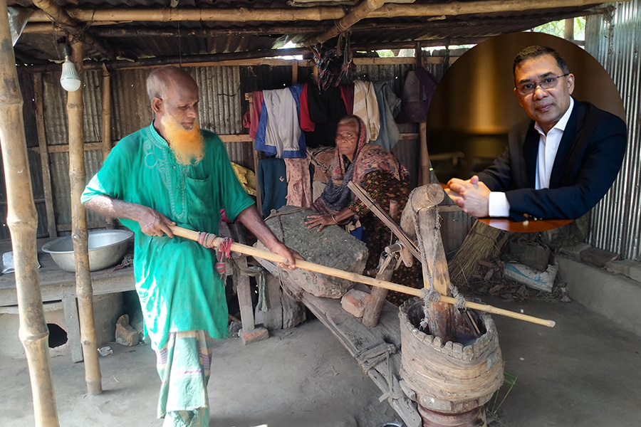 নীলফামারীর হতদরিদ্র মোস্তাকিনের পাশে দাড়ালেন তারেক রহমান