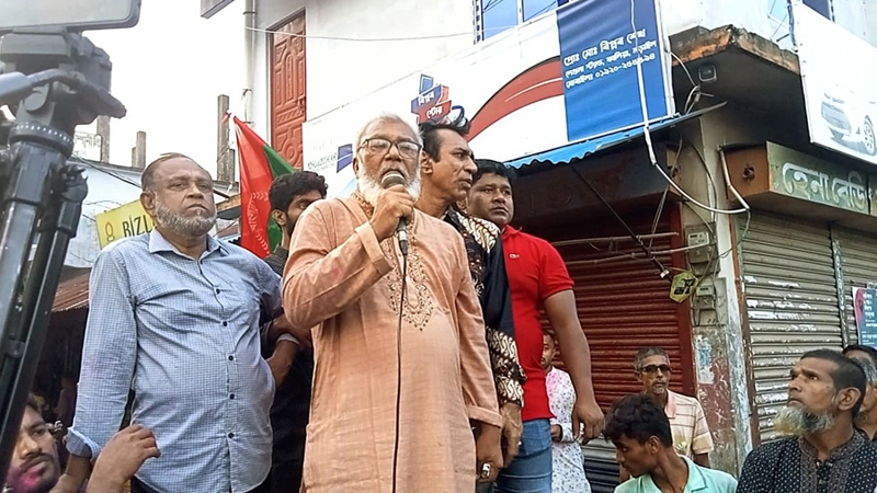 গণঅভ্যুত্থান বর্ষপূর্তিতে কালিয়ায় বিএনপির আনন্দ মিছিল
