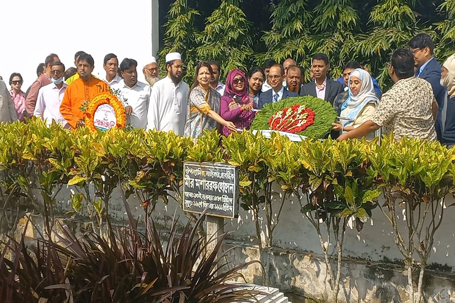 রাজবাড়ীতে মীর মশাররফের  ১৭৮তম জন্মবার্ষিকী পালিত